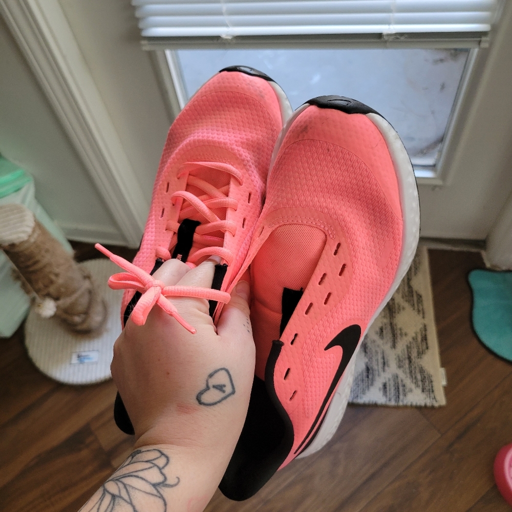 Brand new neon pink nikes